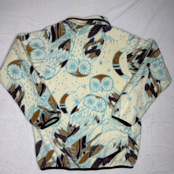 Patagonia Synchilla Snap T Fleece Size Small Harvest Moon Owl Outdoor Hike - Picture 7 of 7